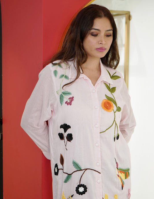 Enchanted Garden Shirt Dress