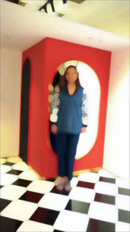 Blue Denim Floral Appliqué Co-Ord Set